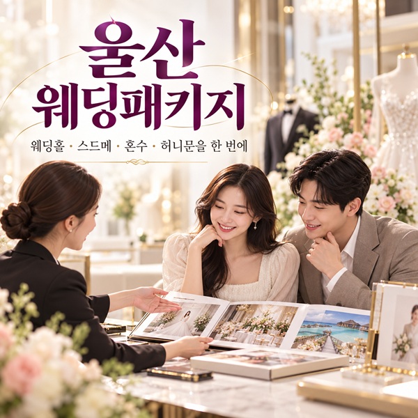 울산 웨딩패키지 안내 포스터