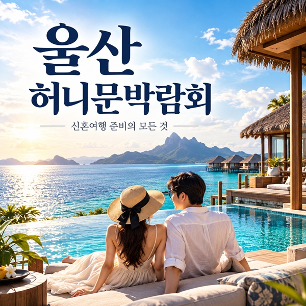 울산 허니문 박람회 안내 포스터