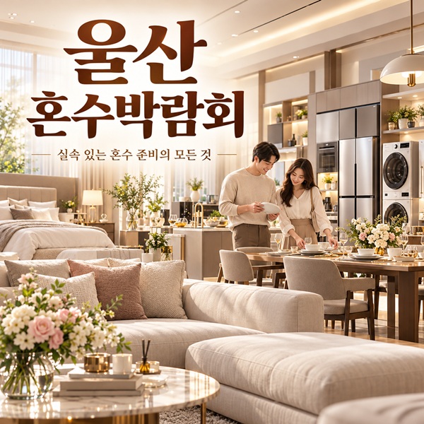 울산 혼수박람회 안내 포스터
