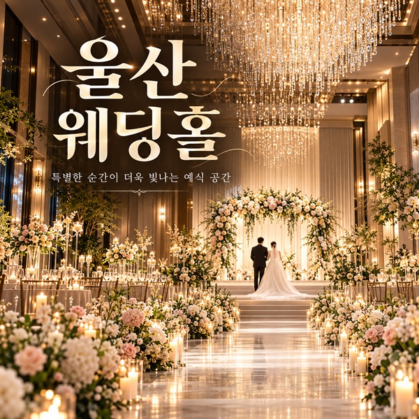 울산 웨딩홀박람회 안내 포스터